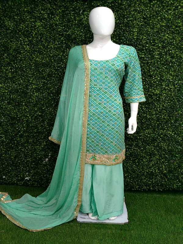 Plazo Suit with Hand Embroidery
