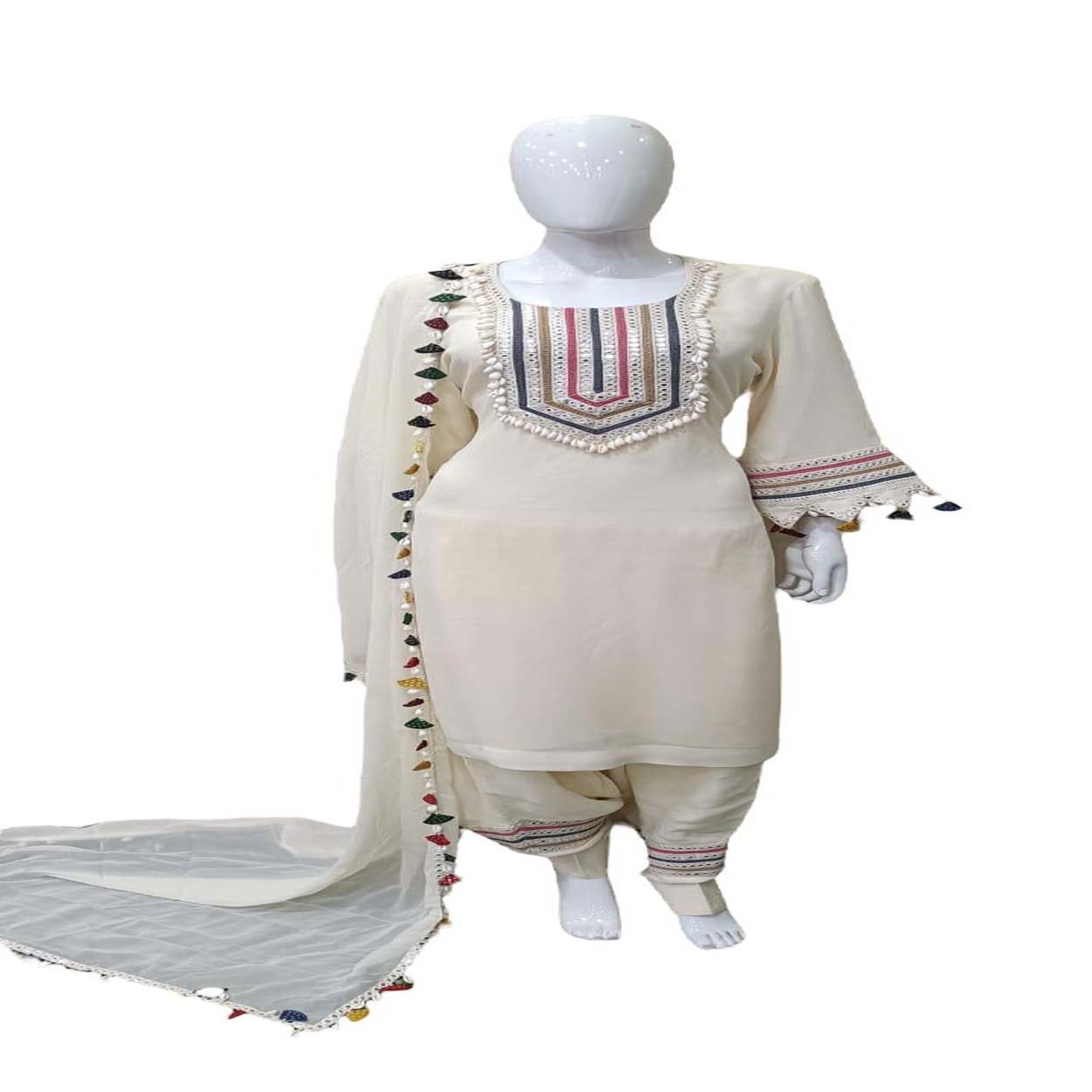 Georgette kurta with salwar