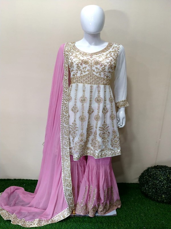 Sharara Suit with Hand  embroidery