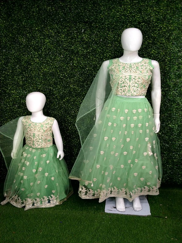 Lehanga Choli with Machine Embroidery