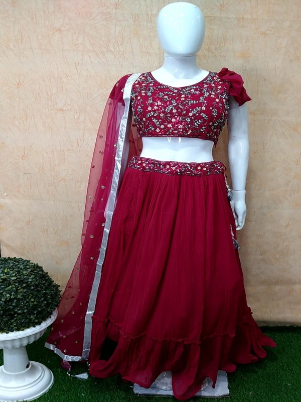 Skirt Choli with Hand Embroidery