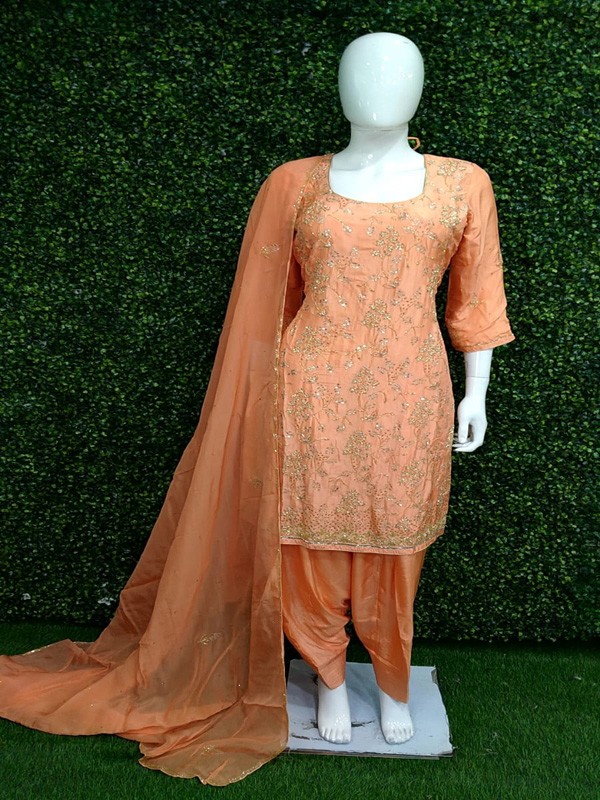 Suit salwar with Hand  Embroidery
