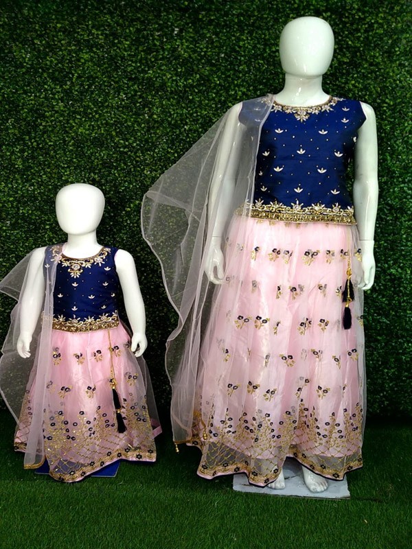 Lehanga Choli with Machine Embroidery