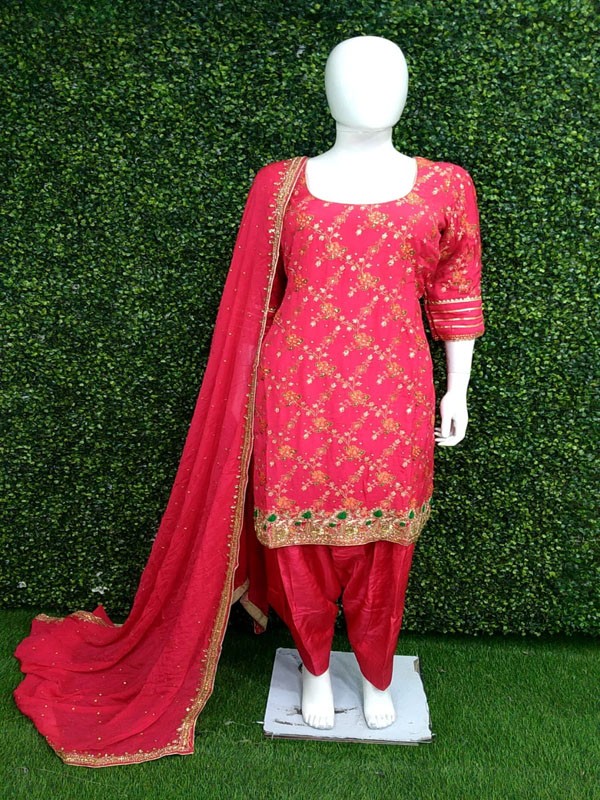Suit salwar with Hand Embroidery