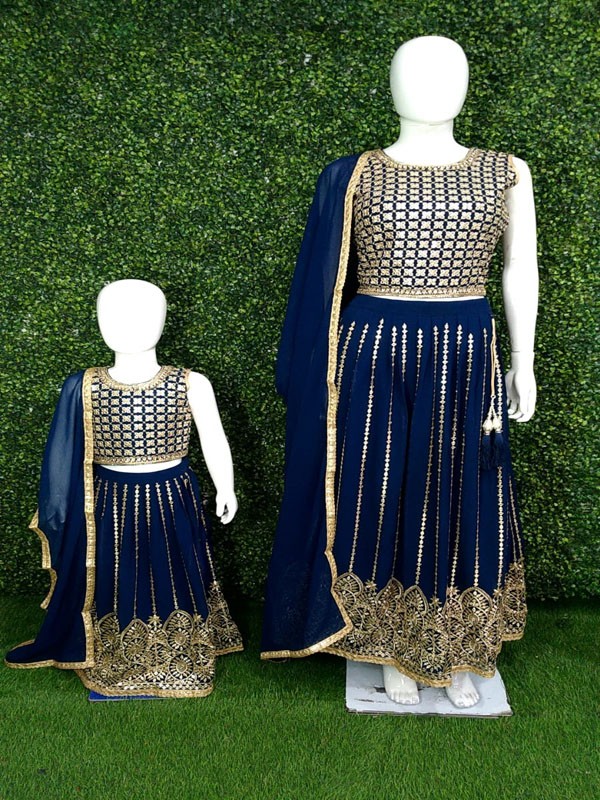 Lehanga Choli with Machine Embroidery