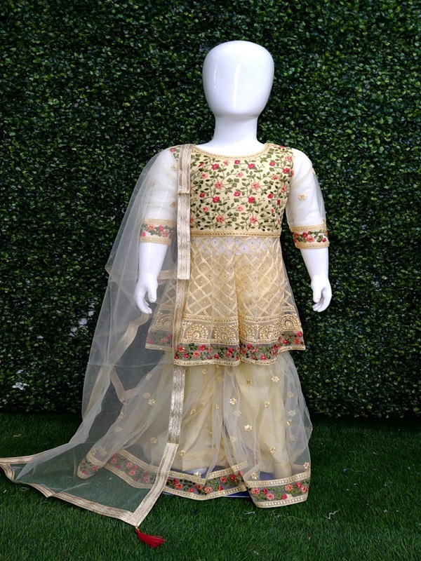 Peplum with Machine Embroidery