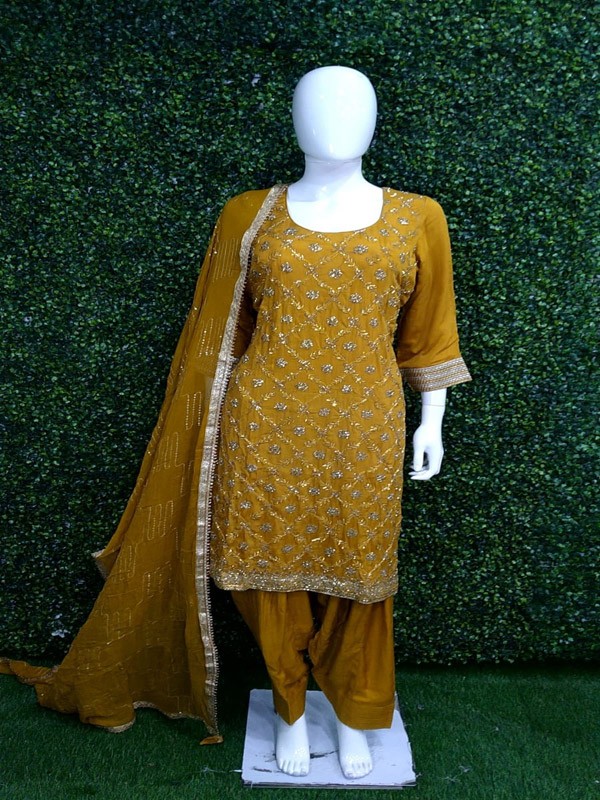 Suit salwar with Hand Embroidery